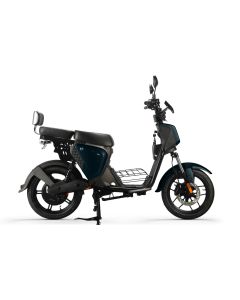 Tomos ES 01 Mat zwart. Elektrische scooter. Zij aanzicht