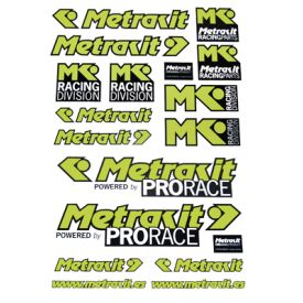 Stickerset Metrakit geel/zwart.