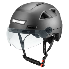 Speed Pedelec helm Vito E-Light met vizier. zwart