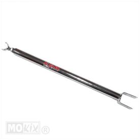 Stabilisatie stang ovaal of rond chroom/zwart 
