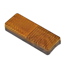 Reflector oranje voorvorkpoot. Origineel mod. Tomos.