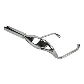 Uitlaat Tomos A3 / A35 28mm Tecno Vis/Snake chroom