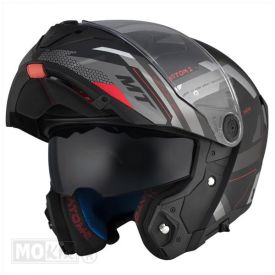 MT Helm ATOM 2 SV Bast D5. Mat zwart. Flip-up systeem 