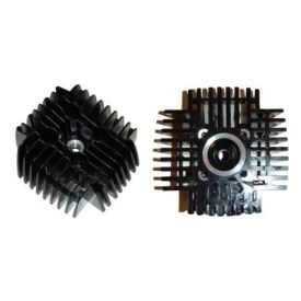 Cilinderkop Tomos. 50cc 38mm.  zwart - Snel - Brom kop.