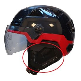 Speed Pedelec helm Vito E-city met vizier. oorpads wangkussens