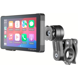Interphone Infotainmentsystem SYNC 55 smart display voor scooter of motor met Apple Carplay en Androi Auto