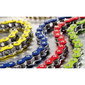 Ketting 415 met 122 schakels in diverse kleuren 