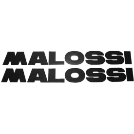 Malossi 27cm x 3,5cm zwart 2-delig sticker set