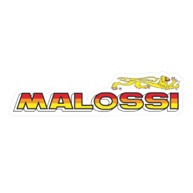 Malossi woord logo. Sticker 13 x 3 cm