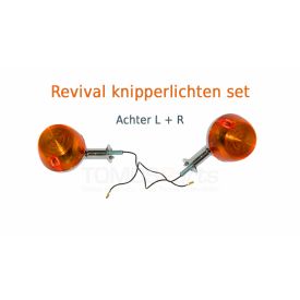 Knipperlichten voor of achter voor de Tomos Revival 2 stuks