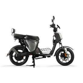 Tomos ES 01 Mat grijs. Elektrische scooter. Zij aanzicht
