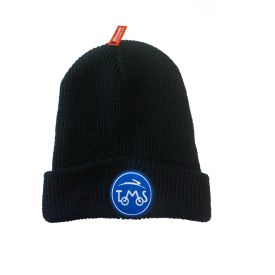 Muts zwart met luxe logo Tomos warm A-kwaliteit