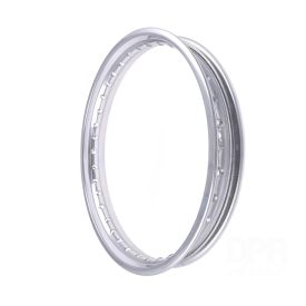 Velg 1.60 x 16 inch staal - chroom. A-kwaliteit velg 36 spaaks universeel TOMOS buitenmaat 60mm - binnenmaat 40mm breed 16x1.60