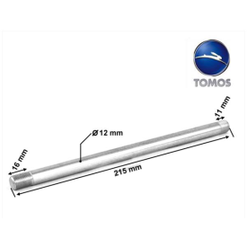 Voorwielas Tomos 215mm x M12 x 1.0